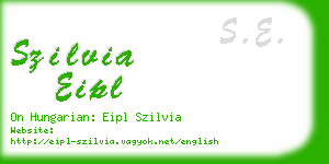 szilvia eipl business card